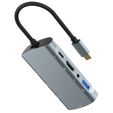 Grau USB-C-Hub 9-in-1-Dock 235x46x16.5mm 4K*2K 30Hz