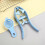 1 Set Egg Opener Spring Design Easy to Open Lightweight Yolk Separator Egg Cracking Tool Kitchen Gadgets - Black 5