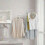 Wall Mounted Foldable Clothes Hangers with Hooks 3