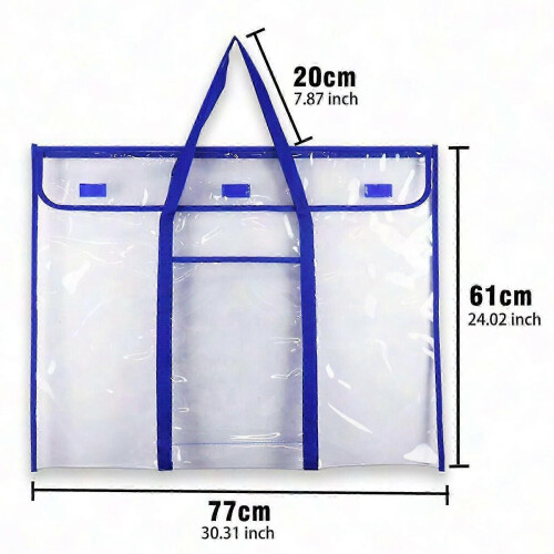 Clear Poster Storage Bag for Wall Organizer 2