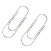 2 stuks kleurrijke decoratieve paperclip hoge sterkte mode-Wit