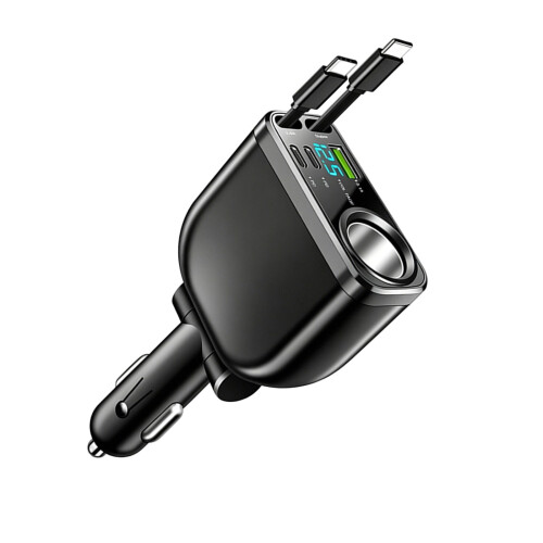 Câble de charge escamotable de soutien de dispositif triple de