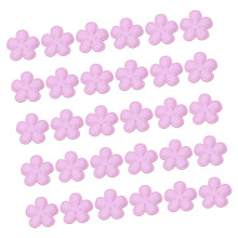 Appliques de fleurs en tissu multicolore 2CM, 30 pièces,-Rose