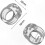 Transparent PVC Door Handle Stopper, 10 Pack, 18mm 2