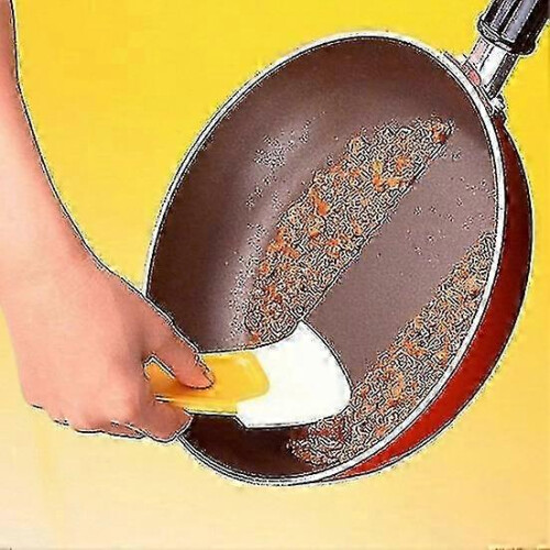 2Pcs Kitchen Scrapers Non-stick Versatile Silicone Cleaning Tools for Restaurant with Hanging Feature 2