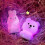 Cute 7-color silicone bunny night light for room decor 2