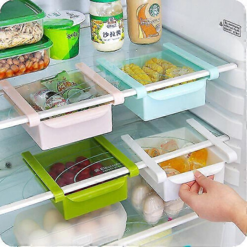 Blue Space-Saving Storage Rack for Kitchen Cabinets and Freezers, 1 Pack 2