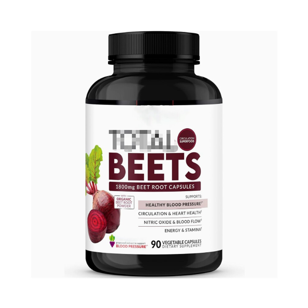 (1Pc) Supplement for Healthy Blood Pressure 90 Capsules 1800mg Beet Root