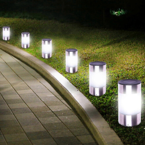 8-Pack Dual-Function Solar Terminals with Stainless Steel Finish 1