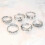 Fidget Spinner Ring for Anxiety Relief, Adjustable Rainbow Bead Jewelry Gift 3