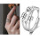 Fidget Spinner Ring for Anxiety Relief, Adjustable Rainbow Bead Jewelry Gift 5