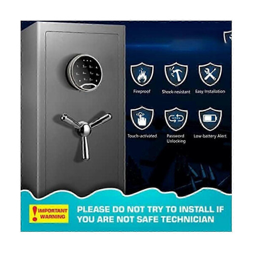 Digital Safe Lock Replacement with Solenoid & Dual Override Key Access 2