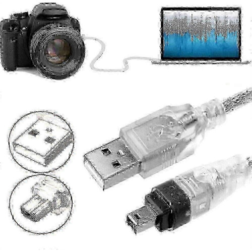 MiniDV Camcorder IEEE 1394 USB Cable for PC Video Editing hwy 2