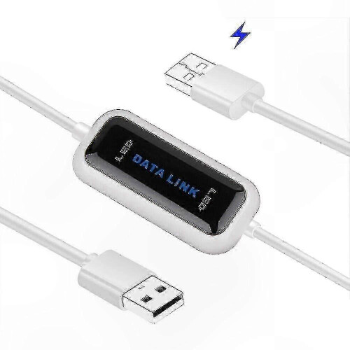 USB Cable for PC to PC File Transfer and Data Sync - Easy Two Computer Connection for Copying Files 2