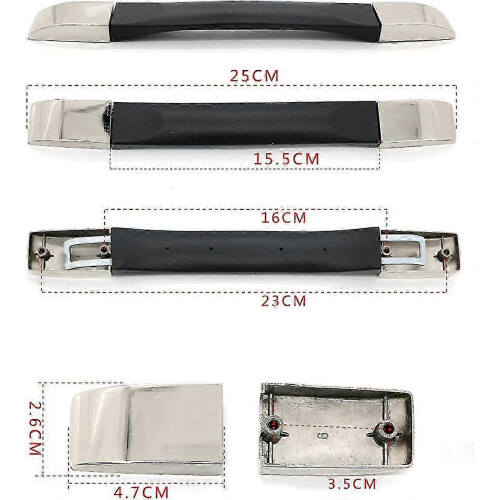 2Pcs Luggage Handle Replacement for Suitcases Tool Cases & Storage Box 1