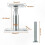 Heavy Duty Galvanized Post Brackets, Adjustable 100-150mm for Roof Support in Construction Projects 2