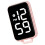 Stijlvol sleutelhangerhorloge met groot display en-Roze 1