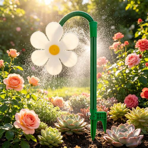 360 Grad drehbarer Gartensprinkler mit einstellbarem-Rot 2