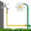 360 Grad drehbarer Gartensprinkler mit einstellbarem-Rot 7