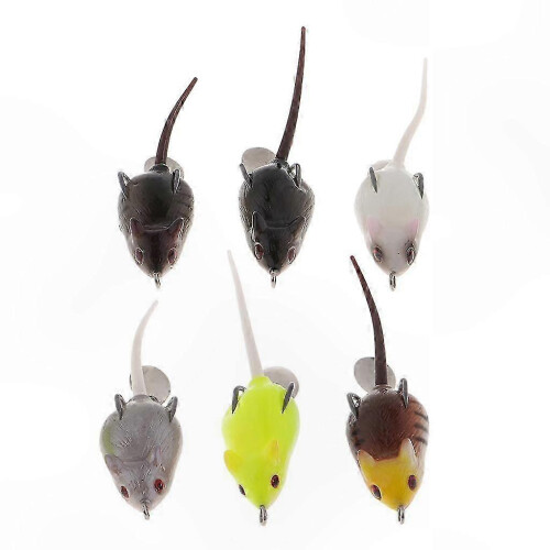 6-Pack Topwater Rat Lures for Mouse Fishing 1