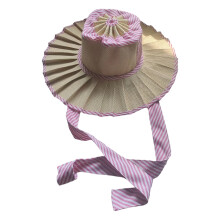 Chapeau de paille à carreaux tissé à la main, chapeau Panama