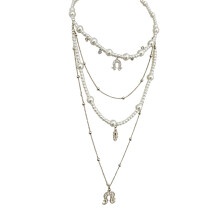 Fashionable Horseshoe Pendant Necklace with Adjustable-Silver