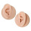 2PCS Soft Silicone Ear Simulation Pads Ear Piercing Practicing 1