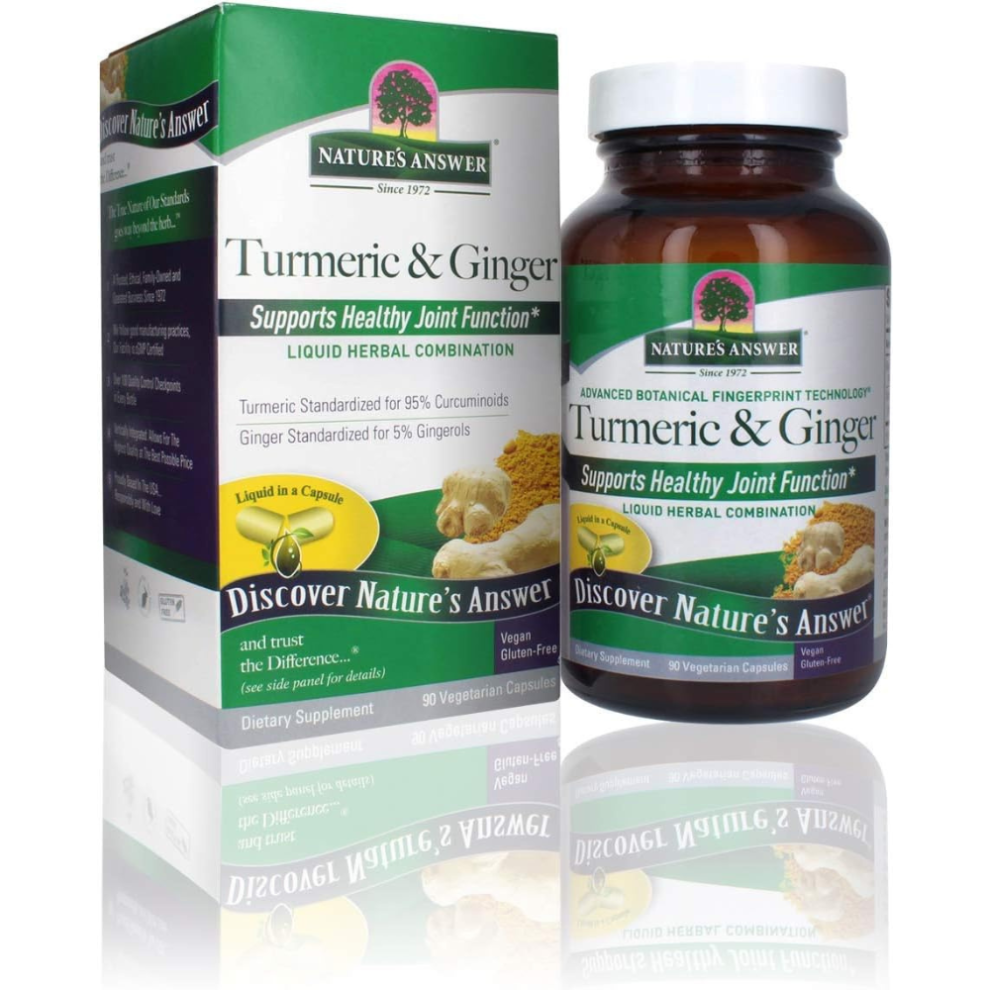 Nature's Answer Turmeric & Ginger Vegan Capsules - 90 Count