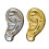 Modern Minimalist Ear Shaped Pin Versatile Brooch For-Gold 2