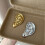 Modern Minimalist Ear Shaped Pin Versatile Brooch For-Gold 5