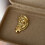 Modern Minimalist Ear Shaped Pin Versatile Brooch For-Gold 6