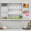 4-Pack Chrome Wall Mounted Spice Racks for Kitchen Cabinets and Walls - Space-Saving Herb and Condiment Storage Solution 5