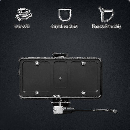 Retractable License Plate Remote Control in Stainless Steel 1