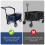 Wagon Cart Push Handle, Extendable & Foldable, 1 Unit, Heavy Duty 5