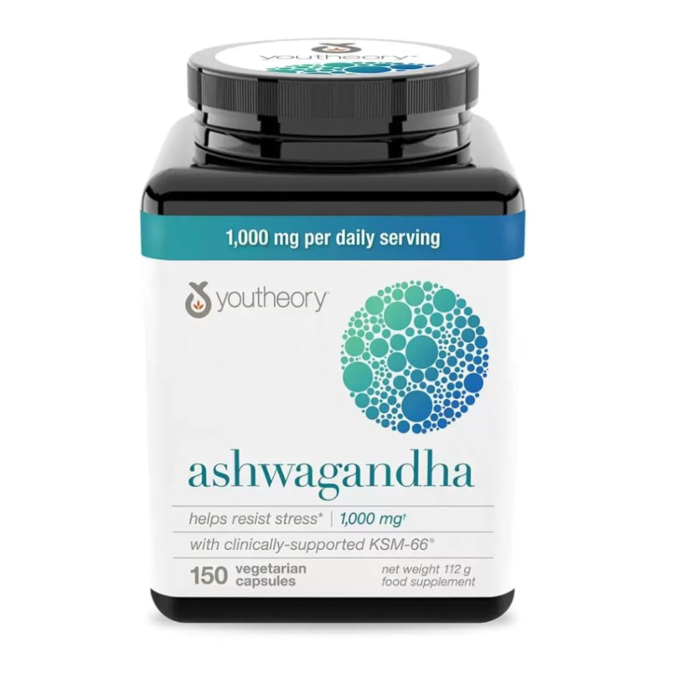 Youtheory Ashwagandha 1000 Mg – 150 Vegetarian Capsules