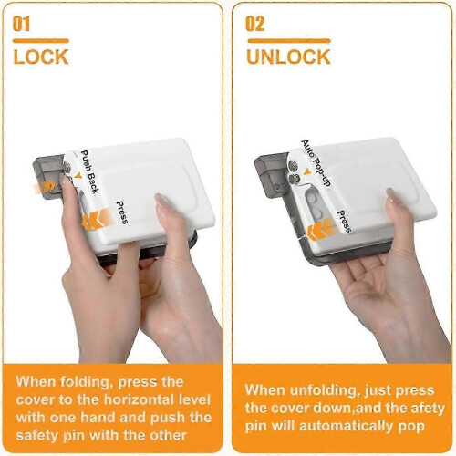 10 Hole Punch Binding Machine for Planners White 1