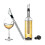 Stainless Steel Wine Chiller 2PCS for Bottle Cooling & Decanting 4