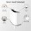 Bathroom Trash Can with Lid, Vacuum Adsorption Small Garbage Can 3
