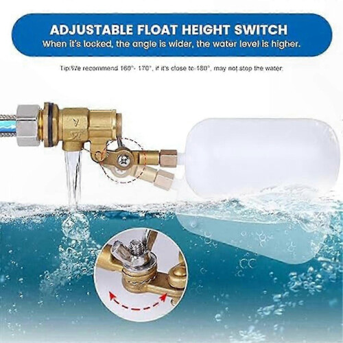 Automatic 1/2 Inch Float Valve for Pond Water Shutoff, Auto Fill Livestock Tank Solution 1