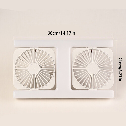 Ventilateur de plafond à Double tête E27 avec lumière LED,-Bleu 1