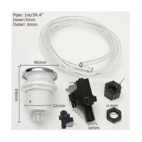 16a Bath Tub Spa Waste Garbage Disposal Self-lock Air Switch Push Button 1