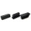 20 Pack Black Plastic Rectangular End Caps For Table, Chair, Tube Legs (38mm X 13mm) 2