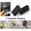 20 Pack Black Plastic Rectangular End Caps For Table, Chair, Tube Legs (38mm X 13mm) 5