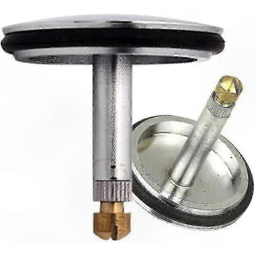Adjustable Sink Stopper Replacement, 8mm Stem, 43.5mm Diameter Cover, Silver 2
