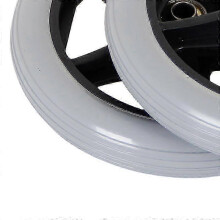 Wheelchair Front Wheel, 7 Inch Front Casters Disabled Anti-slip Rubber Wheels Wheel Replacement