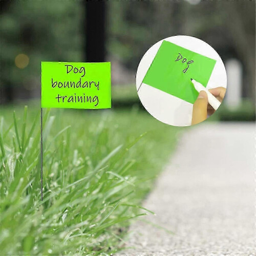 100Pack Marking Flags,Marker Flags for Lawn, Lawn Flags,Yard Markers 2