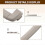 Car Second Row Interior Roof Safety Handle Roof Pull Handle Beige 4