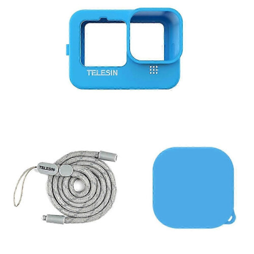 Soft Silicone Case for 10 Lens Cap Camera Parts Blue 1