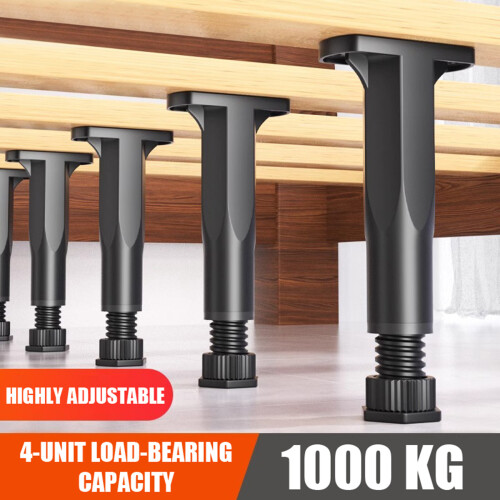 Pieds de Support de lit à forte charge, 4 pièces,-21cm à 38cm 2