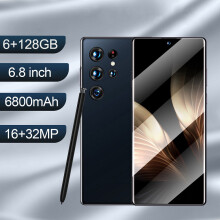 (Black) G23 Ultra 5G Unlocked Smartphone 6G+128GB Dual SIM